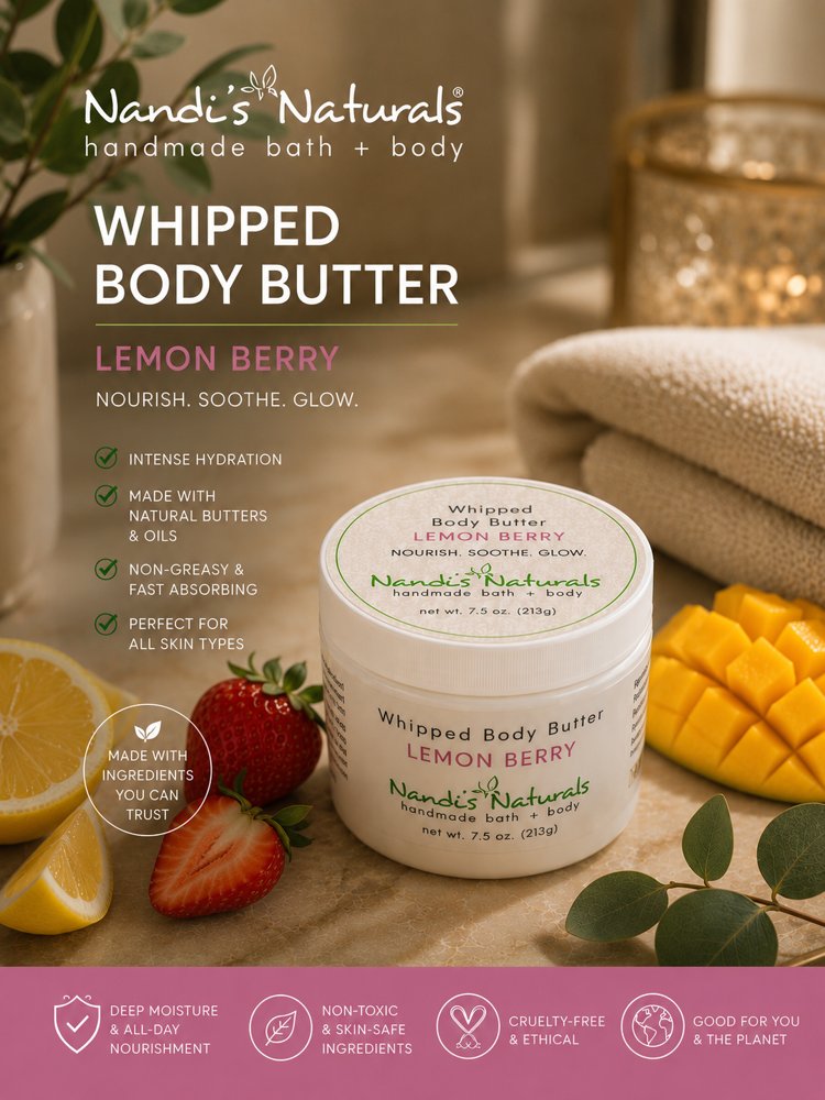 Nandi’s Naturals whipped body butter product promo